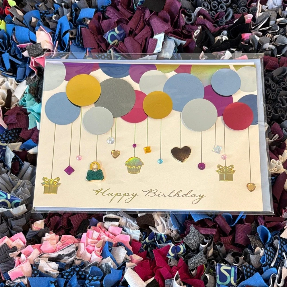 🆕Papyrus 3D Metallic Balloons Birthday Card